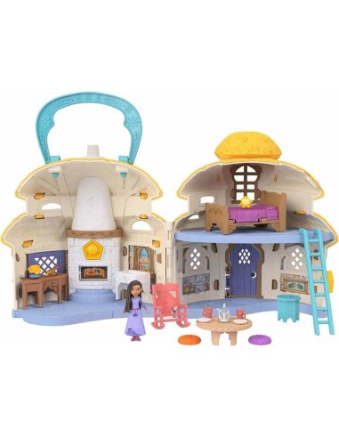 Juego de Casa de Muñecas Disney Wish Asha con 15 Accesorios