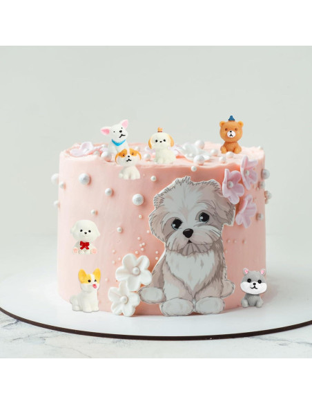 Juego de 24 Mini Figuras de Perros ONEST Detalladas 2-5 cm