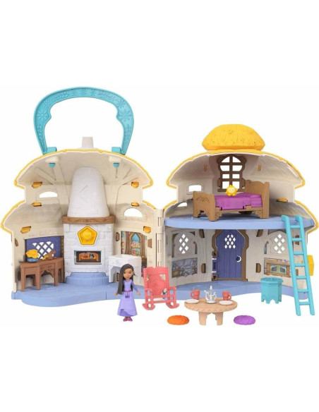 Juego de Casa de Muñecas Disney Wish Asha con 15 Accesorios