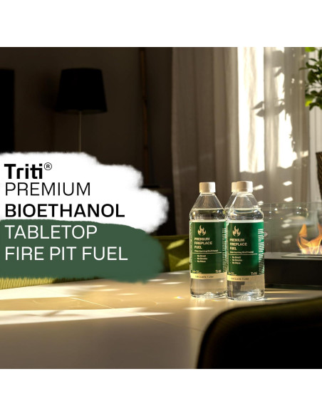 Bioetanol Premium Triti 1L para Fogón de Mesa y Chimenea