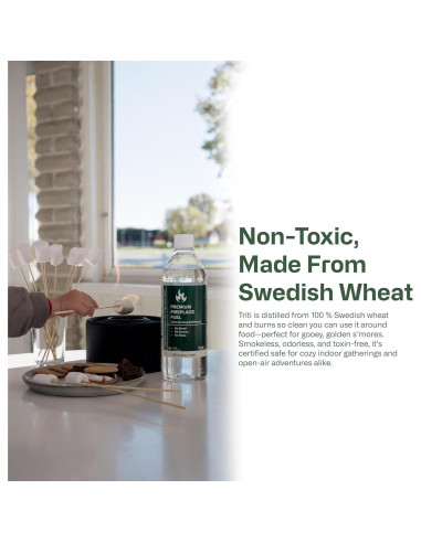 Bioetanol Premium Triti 1L para Fogón de Mesa y Chimenea