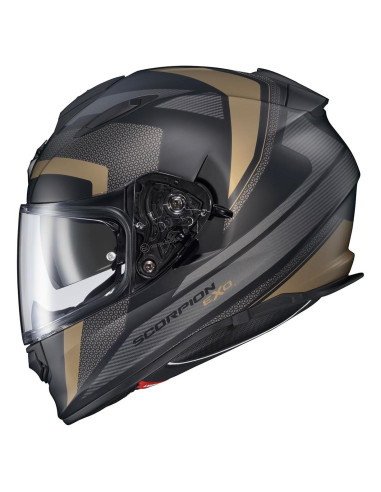 Casco ScorpionEXO Ryzer Oro Evolución Mediano con Visera