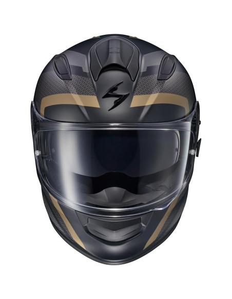 Casco ScorpionEXO Ryzer Oro Evolución Mediano con Visera Casco ScorpionEXO Ryzer Oro Evolución Mediano con Visera