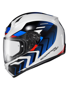 Casco Integral ScorpionEXO R320 Blanco/Azul/Rojo Pequeño