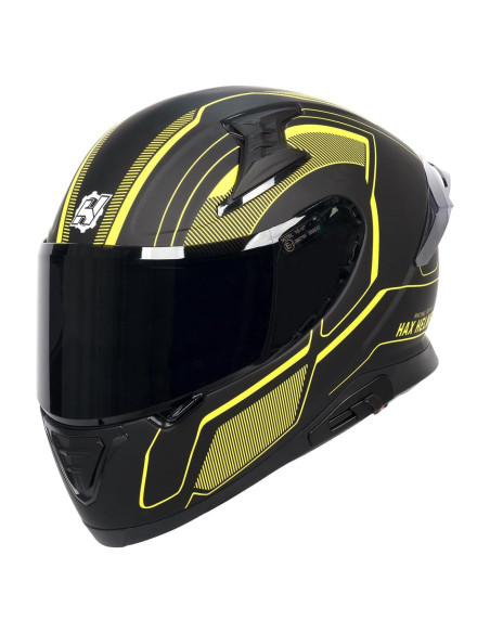 Casco HAX Impulse Amarillo Doble Visera 2,09 kg