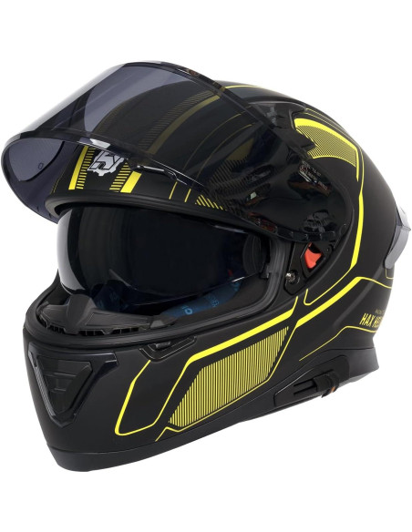 Casco HAX Impulse Amarillo Doble Visera 2,09 kg