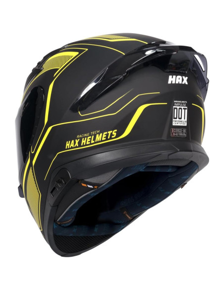 Casco HAX Impulse Amarillo Doble Visera 2,09 kg