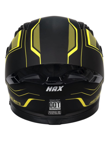Casco HAX Impulse Amarillo Doble Visera 2,09 kg