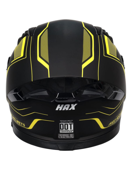 Casco HAX Impulse Amarillo Doble Visera 2,09 kg