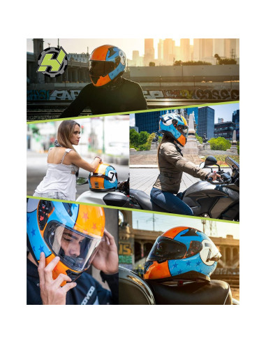 Casco HAX Impulse L de cara completa con Pinlock y UV