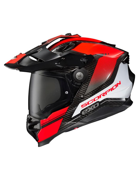 Casco Integral ScorpionEXO XT9000 Carbono Aventura Rojo Casco Integral ScorpionEXO XT9000 Carbono Aventura Rojo