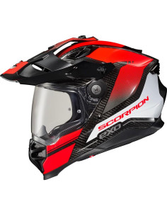 Casco Integral ScorpionEXO XT9000 Carbono Aventura Rojo 2