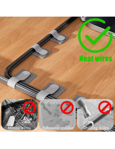 80 Correas de Cable Adhesivas BTPIEL - Organización Escritorio 2