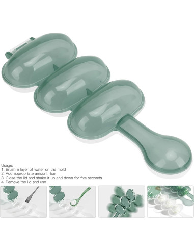 Zerodis Bola de Arroz Verde - Herramienta de Cocina para Sushi