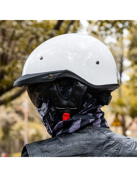 Casco de Media Cara VCOROS VHF04 Ajustable con Visera Solar