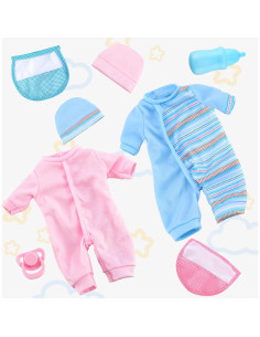 Muñecas Gemelas Toy Choi - 30 cm con Accesorios 2