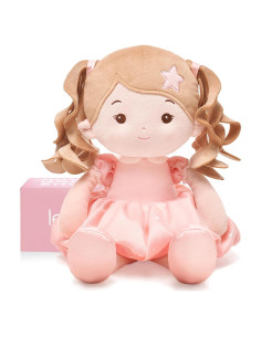 Muñeca de Trapo LeyaDoll Rosa 40 cm para Bebé