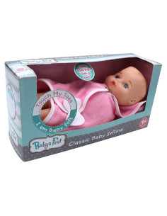 Muñeca de Baño Baby Softina Rosa con Toalla y Pañal