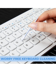 Chinco 200 Hisopos de Limpieza de Espuma 6.5 cm Azul 2