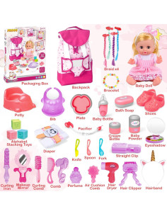 Juego de Muñecas PROOU 36PCS Cuidado Bebé 35,56 cm 2