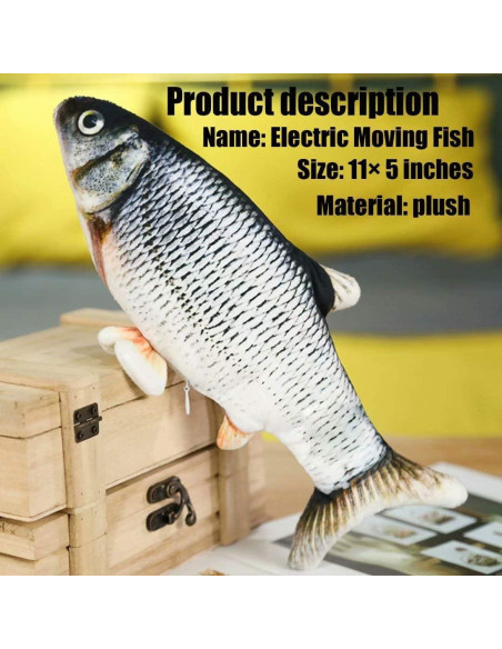 Pez de Peluche Interactivo Eléctrico Xuanyun 28x13 cm