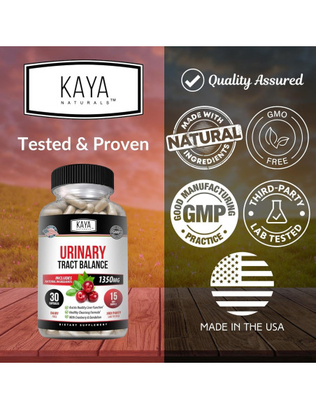 Suplemento D-Mannose Kaya Naturals 30 Cápsulas Vegetales