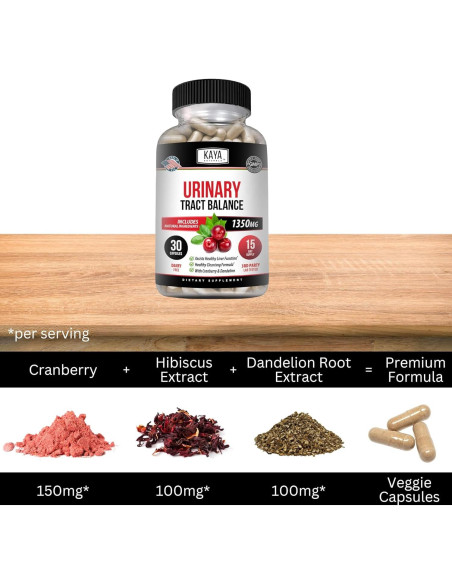 Suplemento D-Mannose Kaya Naturals 30 Cápsulas Vegetales