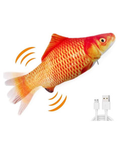 Pez Eléctrico Interactivo Xuanyun Rojo 27,9 cm Carga USB