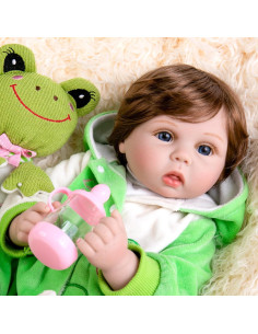 Muñeca Recién Nacido Aori Reborn 55.88 cm Con Accesorios 2