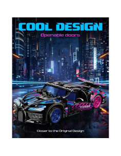 Coche Deportivo Sosuy 1:18 Cyberpunk 473 Piezas Juguete 2