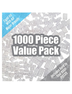 Bloques de Construcción SCS Direct 1000 Piezas Transparentes