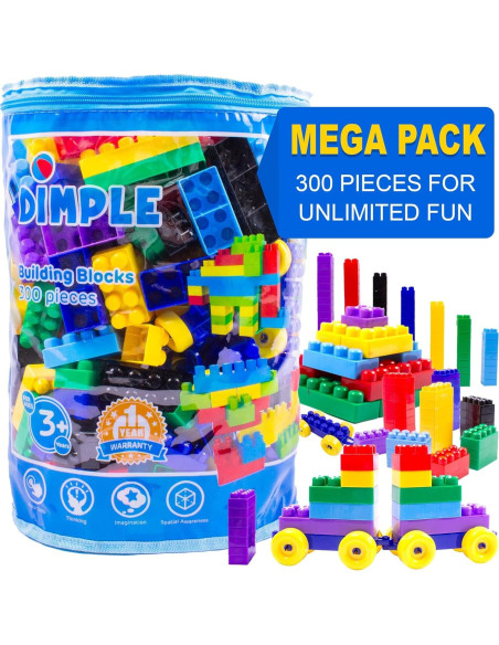 Bloques Dimple 900 Piezas Multicolores para Niños 3+
