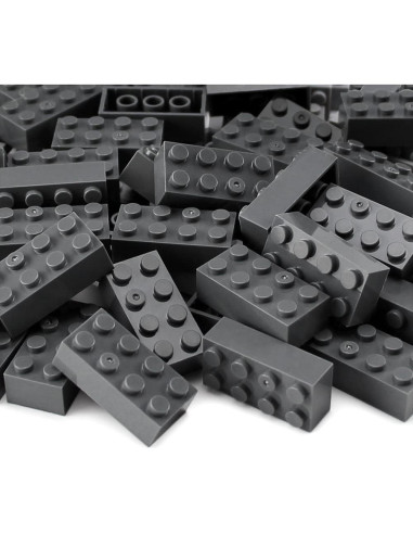 Bloques de Construcción Feleph 320 Piezas Gris Oscuro