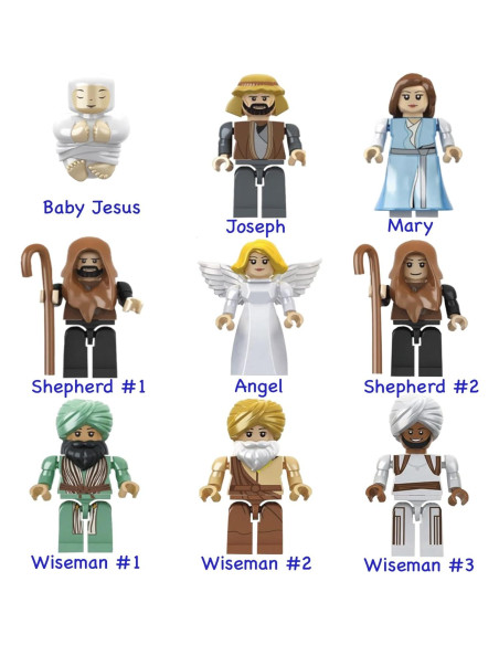 Juego de Nacimiento Tradicional Nativity Bricks 315 Piezas