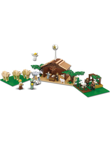 Juego de Nacimiento Tradicional Nativity Bricks 315 Piezas