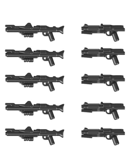 MOOXI Accesorios Blaster DC-15 para Minifigs - 10 Piezas