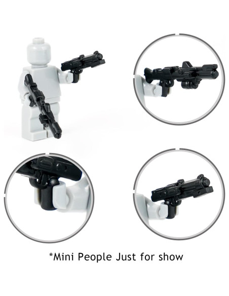 MOOXI Accesorios Blaster DC-15 para Minifigs - 10 Piezas