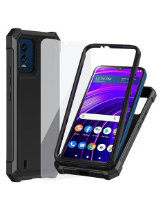 Funda Ailiber para BLU View Speed 5G B1550VL - Doble Capa Negra