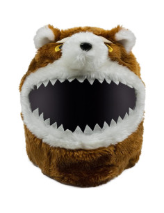 Cubierta de Casco MotoLoot Oso de Peluche Enojado 2
