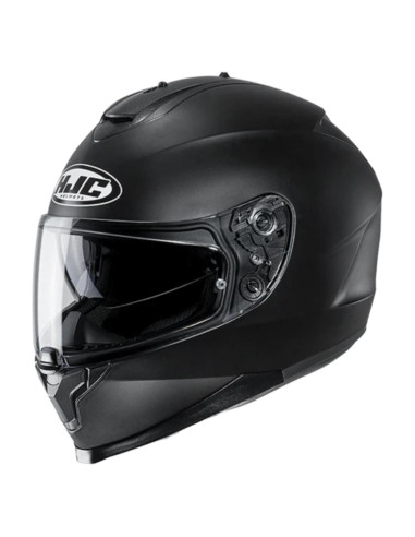 Casco HJC C70 Motocicleta Cara Completa Negro Pequeño