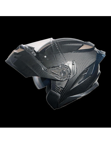 Casco Modular 1Storm HJA119 XL Fibra Negra con Bluetooth