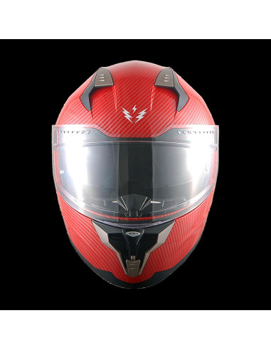 Casco Modular 1Storm HJA119 Doble Lente y Bluetooth Rojo