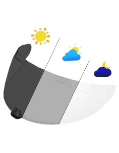 Visera de Casco ZQIYDYP i70/i10/HJ-31 Anti-niebla UV