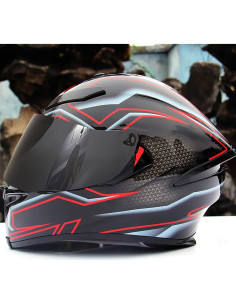 Visera de Casco de Motocicleta Shkalacar Marrón - Anti-UV 2