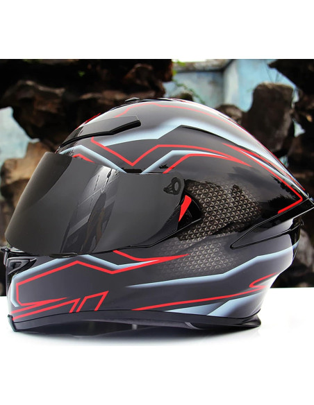 Visera de Casco de Motocicleta Shkalacar Marrón - Anti-UV