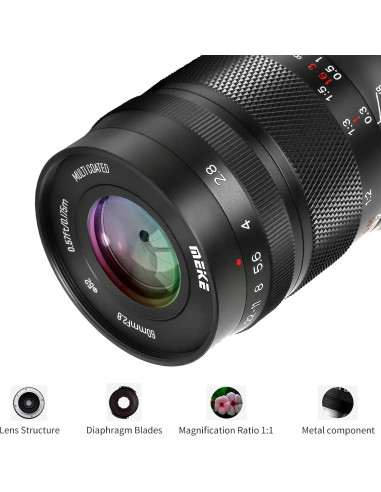 Lente Macro Meike 60mm F2.8 Manual para Canon EF-M