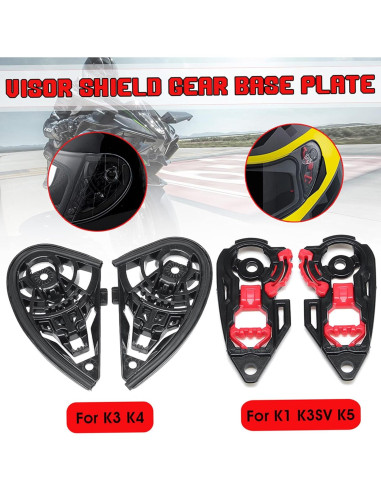 Visera de Casco de Motocicleta Shkalacar Marrón - Anti-UV