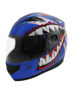 Casco Integral XFMT para Niños Tiburón Azul X-Large