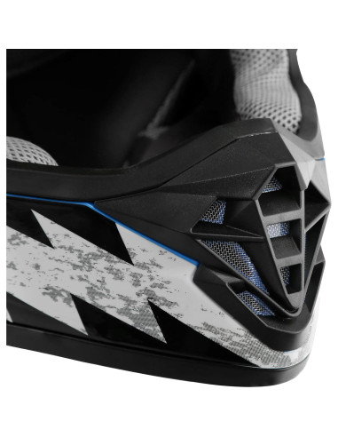 Casco SLMOTO Juvenil X-Grande Estrella Azul para Motocicleta