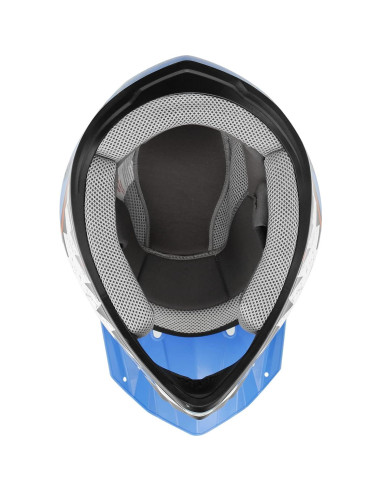 Casco SLMOTO Juvenil X-Grande Estrella Azul para Motocicleta